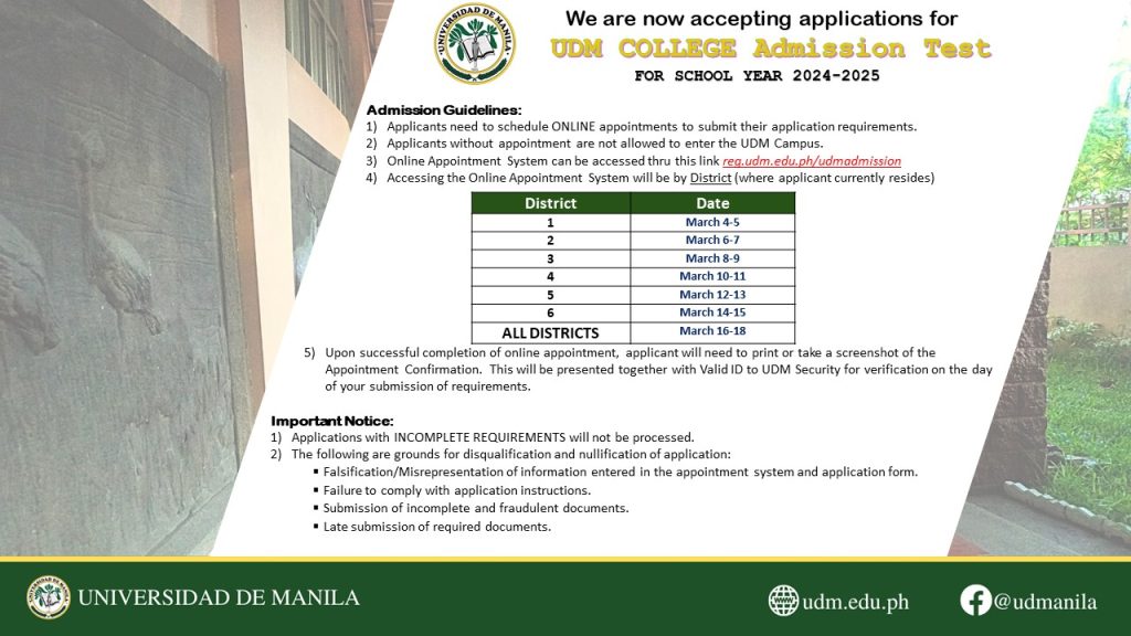 Student Services Universidad de Manila