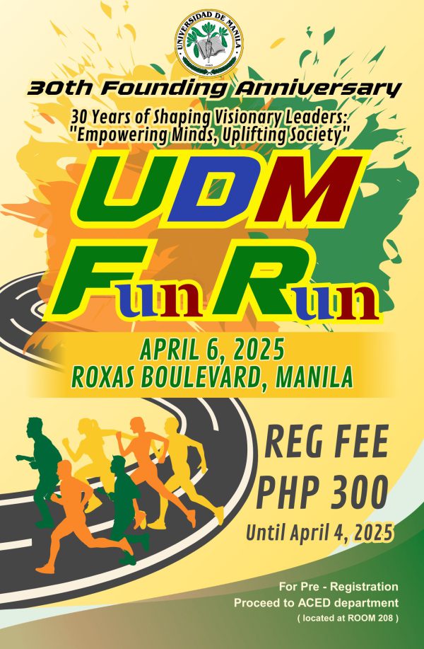 UDM 30th Founding Anniversary FUN RUN – Universidad de Manila