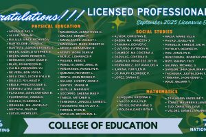 Congratulations to our September 2025 Licensed Professional Teachers Examination Passers